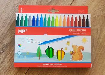 Zestaw kolorowych flamastrów 36 sztuk