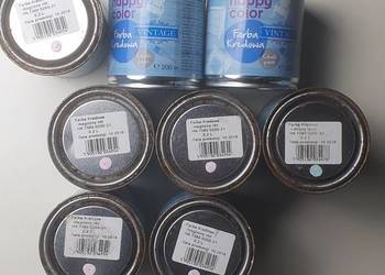 Zestaw Farba kredowa 8 puszek /200ml lśniący lazur magiczny róż błękit