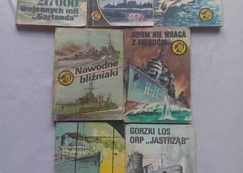 Zestaw 7 książeczek z serii Żółty Tygrys. Tematyka morska. Lata 1976-89.