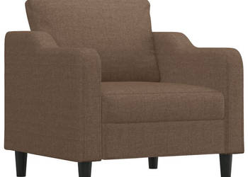Fotel brązowy 60 cm obity tkaniną WM-359346