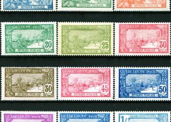 GWADELUPA 1922-1927-kompletna seria.Gratis wysyłka!
