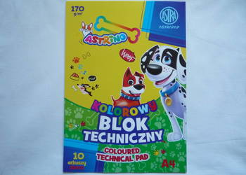 Blok Techniczny kolorowy Format A4