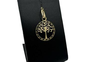 Nowa złota zawieszka pr 585 0,4g Drzewo