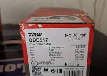 Klocki hamulcowe tył trw gdb917 bmw e32 750i e30 e36 z3