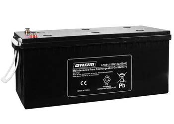 Akumulator żelowy 12V 200Ah GROM Tczew, Tel: 532x474x159