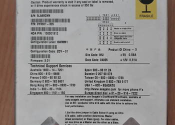 Dysk twardy komputera Seagate ST340015A