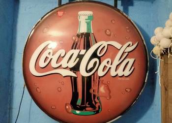 Neon coca cola sprawny lata 90