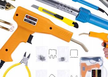 Lutownica Żelazko 80W | Zszywacz do Plastiku + 200 Zszywek