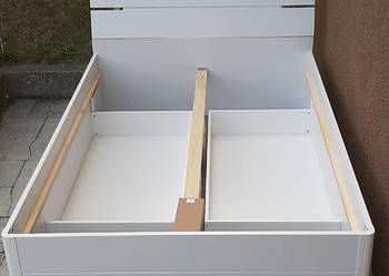 Łóżko Mars białe 140x200+dno pod materac