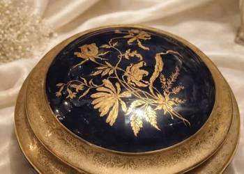 Porcelaines d'Art Sifrajs * LIMOGES * FRANCE * bomboniera * Echt kobalt*22k