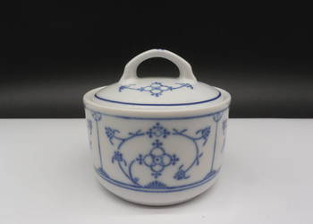 Porcelanowa cukiernica wzór słomkowy Jäger Eisenberg | Original Blau Saks