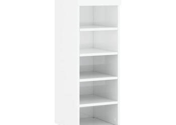 Szafka na buty wysoki połysk biała 30x35x105 cm WM-829654