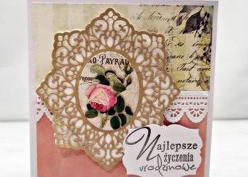 Kartka urodzinowa ręcznie robiona
