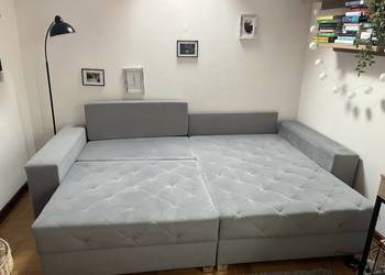 Kanapa szara rozkładana