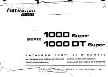 Fiat 1000 1000DT katalog częsci zamiennych