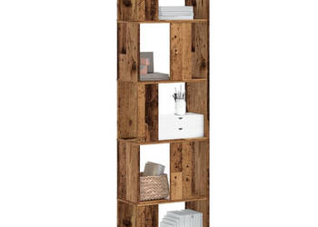 5-poziomowy regał na książki stare drewno 45x235x1625 cm WM-852787