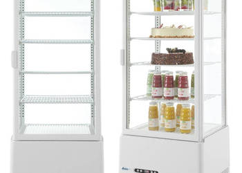 Witryna Chłodnicza Biała 98l na Napoje i Ciastka Hendi 233665