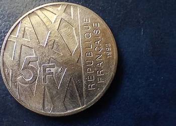 stare monety 5 frank 1992 Francja