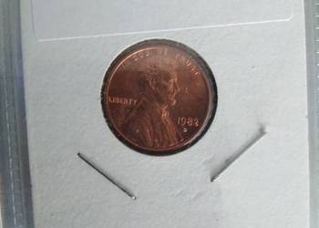 1 cent lincoln usa 1982 D miedź duża data