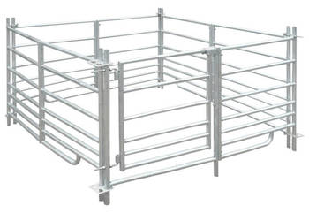 Zagroda dla owiec stal galwanizowana 137 x 137 x 92 cm WM-141814