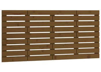 Wezgłowie łóżka miodowy brąz 156x3x63 cm lite drewno sosnowe WM-824741