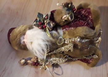 Św. Mikołaj- figura, lalka 34 cm
