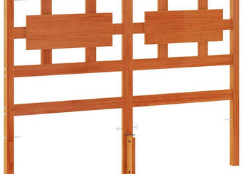 Wezgłowie do łóżka woskowy brąz 135 cm lite drewno sosnowe WM-844230