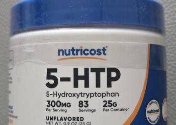 5-HTP Nutricost Suplement Diety w Proszku 300mg 83 Porcje z USA Nowy