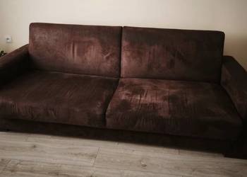 Kanapa rozkładana brązowa