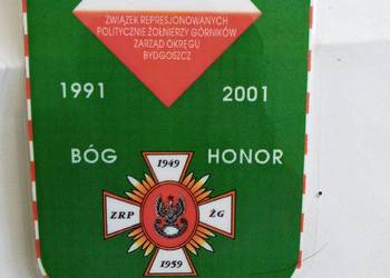 Plakietka Związek Represjonowanych Górników