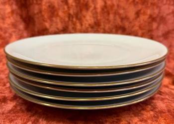 Talerze obiadowe KPM Krister 6 szt biale