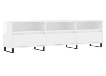 Szafka pod TV wysoki połysk biała 150x30x445 cm WM-831302