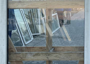 OKNA KacprzaK Witryna 83X164 FIX Używany PCV Plastikowy