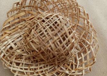 Kapelusik dla lalki, florystyka 7 cm