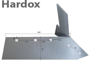 Lemiesz 300hektarów HARDOX 31187D/P części do pługa NAUD