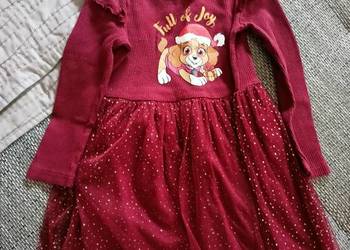 Śliczna sukienka świąteczna rozmiar 98