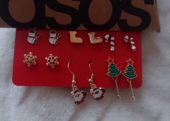 ASOS/ Merry Christmas/Kolczyki świąteczne z Londynu/ NOWE