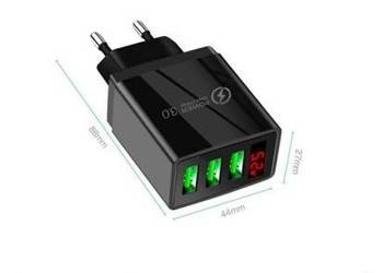 Szybka ładowarka do telefonów wyjście 3 x USB-A (5V, 3.1A)