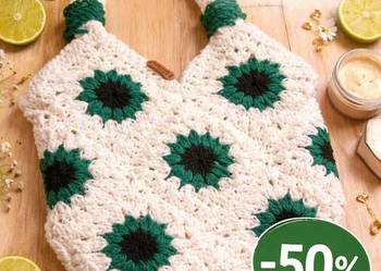 Torba na szydelku z kwadratow