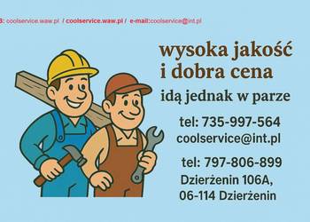 Montaż oraz serwis klimatyzacji, COOLSERVICE zaprasza:-)