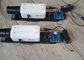 Kamera Evix EC-CL110C-1 z obiektywem, konwenterem video, podstawką itd