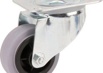 Koła skrętne z czarnymi oponami gumowymi 3470PIR080P62