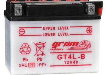 Akumulator motocyklowy 12V 4Ah 60A GROM YB4L-B P+