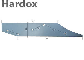 Płoza długa HARDOX d/L części do pługa SOUCHU PINET