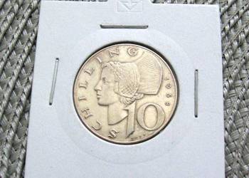 Austria 10 Szylingów 1958r - SREBRO
