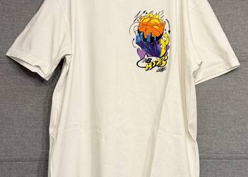 Biała męska koszulka z nadrukiem New Balance rozmiar L