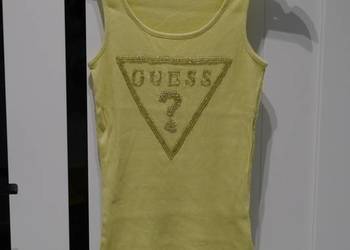 Guess śliczna pistacjowa bluzka koraliki 34 XS