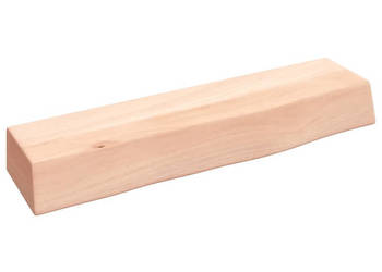 Półka 40x10x6 cm surowe lite drewno dębowe WM-363502