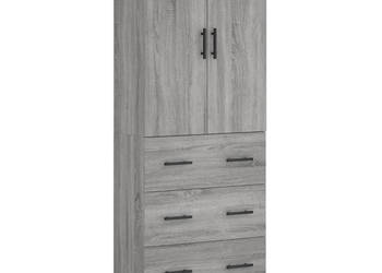 Witrynka szary dąb sonoma 695x34x180cm materiał drewnopochodny WM-3195873