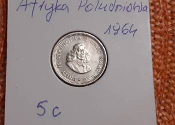 moneta srebrna Afryki Południowej z 1964r